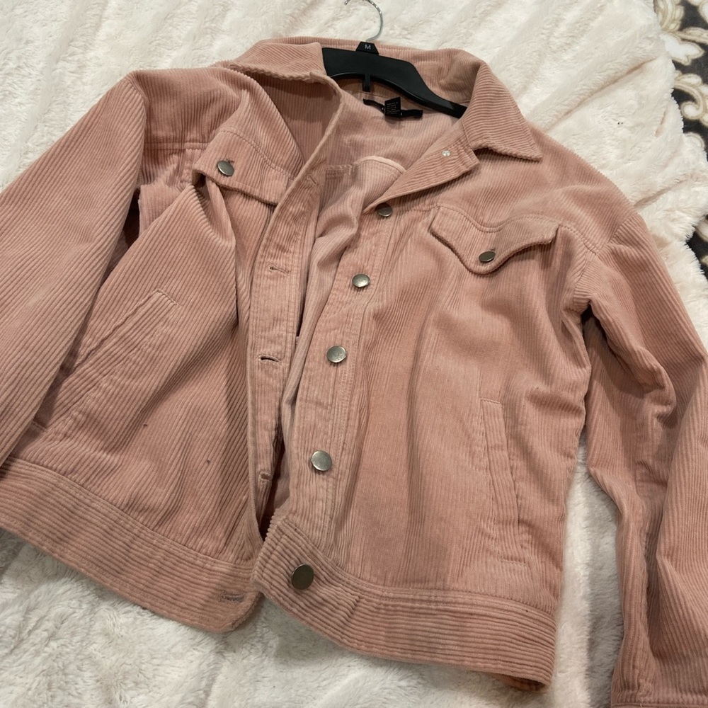 Pink Corduroy jacket size medium